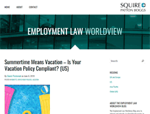 Tablet Screenshot of employmentlawworldview.com